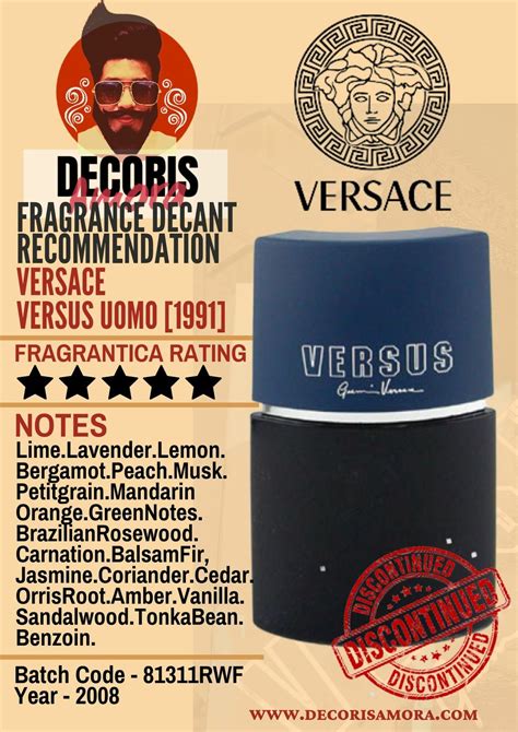 Versace Versus Uomo (1991) Fragrance Review .